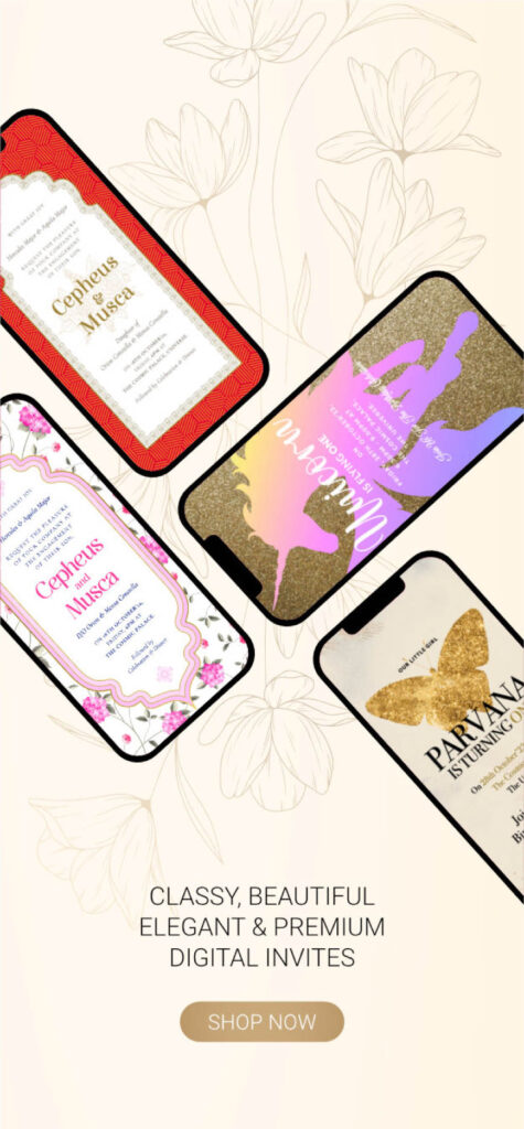 Self Editing Digital Wedding Invitations